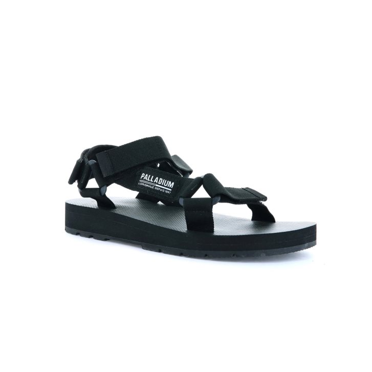 Palladium Outdoorsy Urbanity Men's Sandals Black | UK J749-JIV